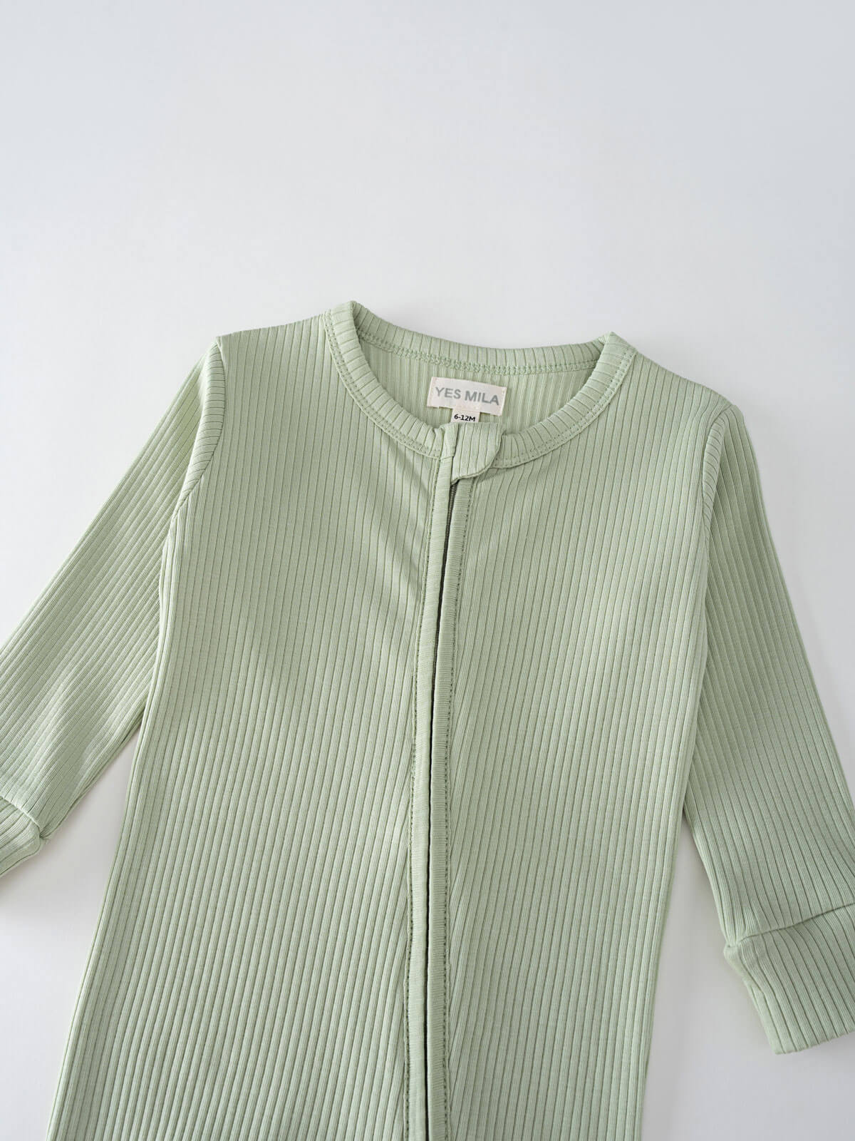 Ribbed Long Sleeve One Piece - Sage