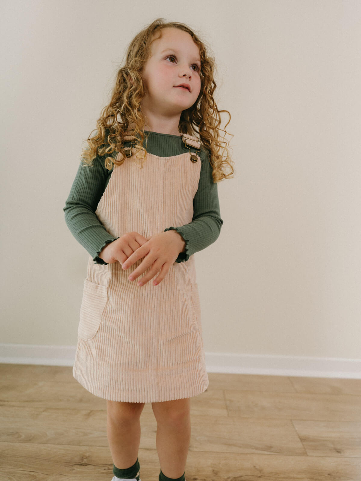 brown cord pinafore dress Brown Cord Cora Mini Pinafore Dress