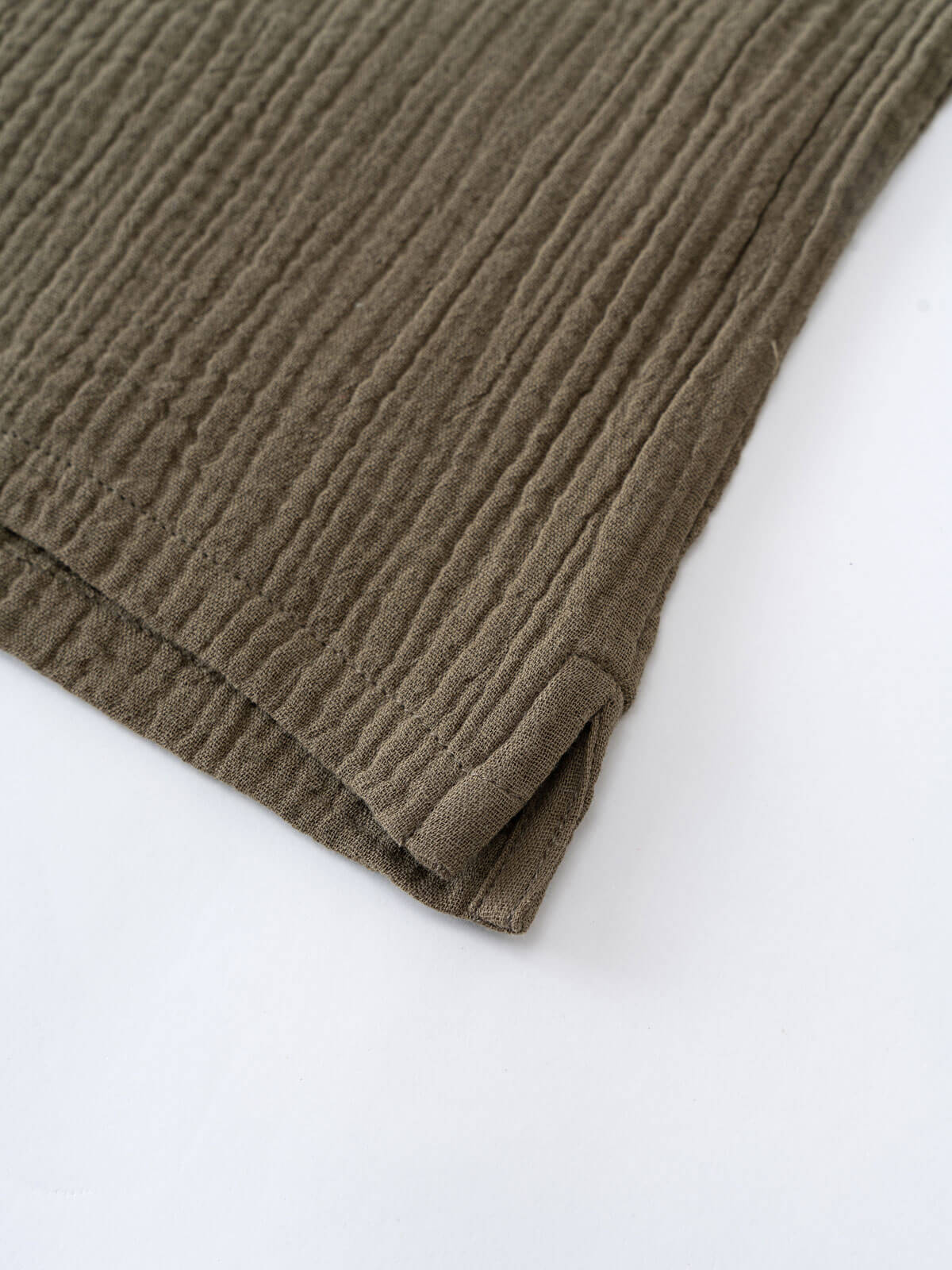 Green textured shirt on a light gray background Grandad Shirt - Forest Boys