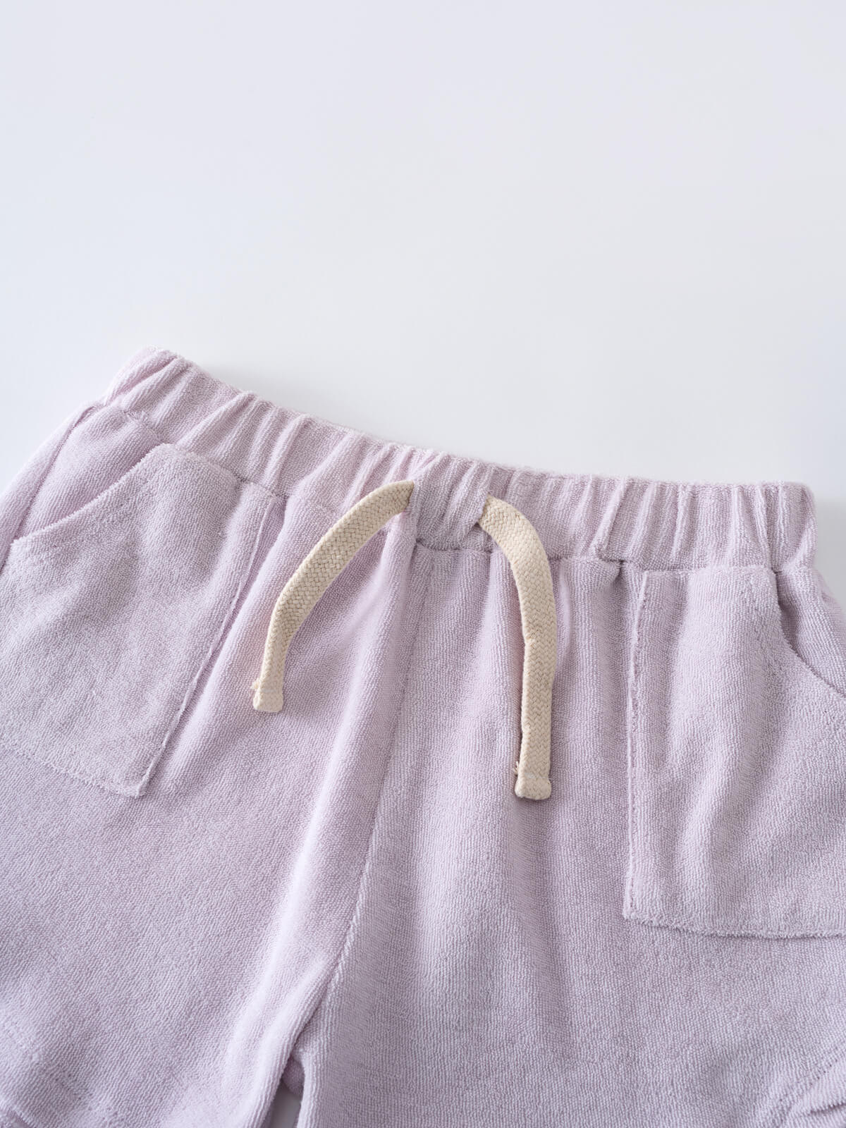 Lara Towelling Shorts - Lilac