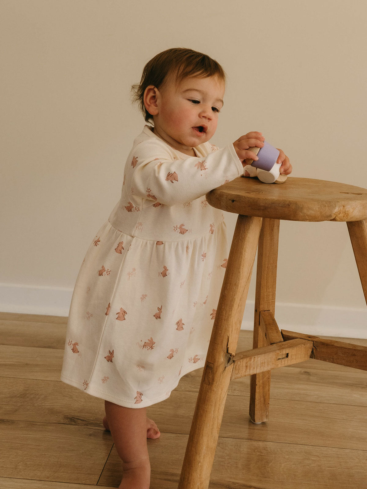 infant long sleeve dress Baby Jersey - Meadow Friends Ecru LowStock:43992424349747 Women's Elegant Embellished One-Shoulder length design offers a Rental type:5 days