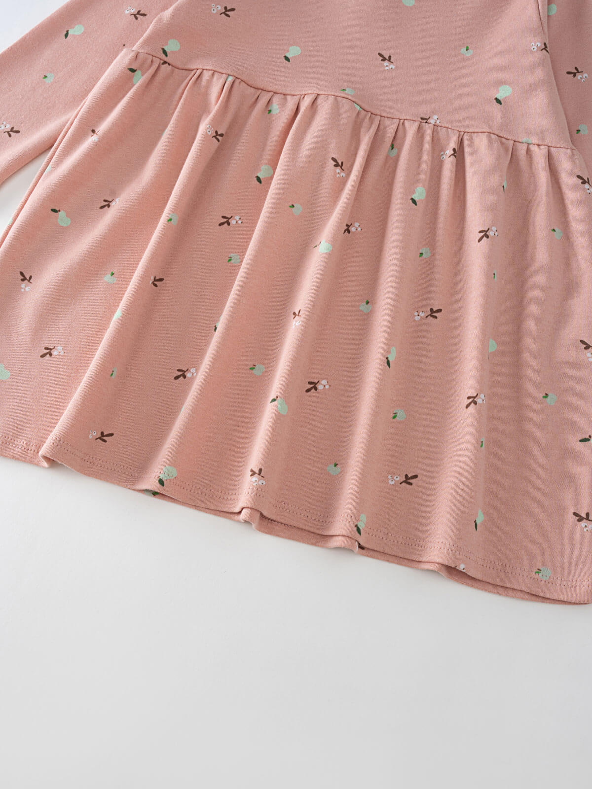 Baby Long Sleeve Jersey Dress - Autumn Harvest Rosehip