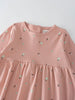 Baby Long Sleeve Jersey Dress - Autumn Harvest Rosehip