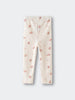 Baby Printed Leggings - Meadow Friends Ecru