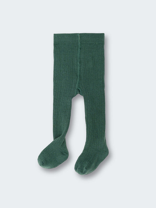 Baby Ribbed Tights - Balsam
