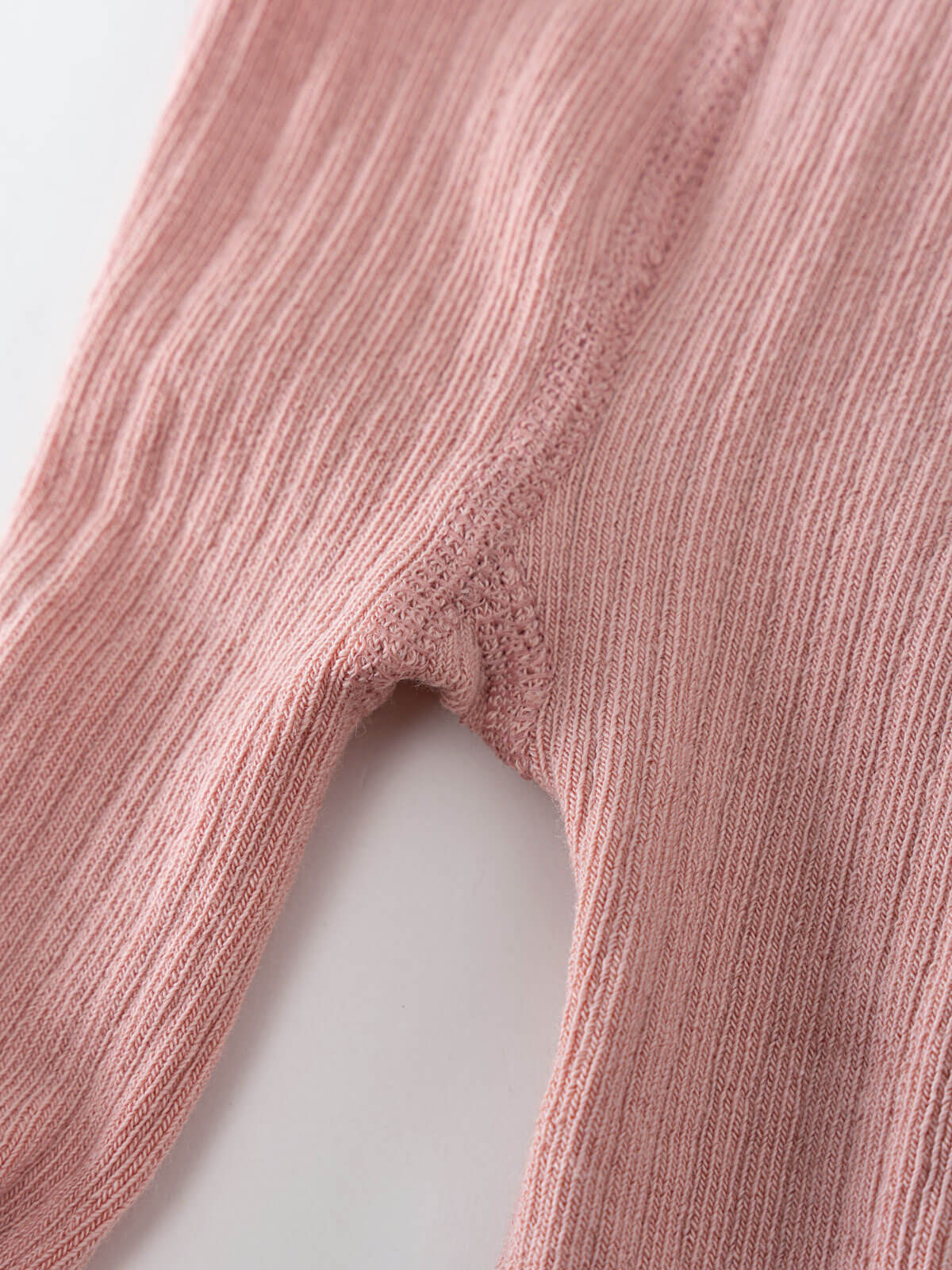 Baby Ribbed Tights - Blush