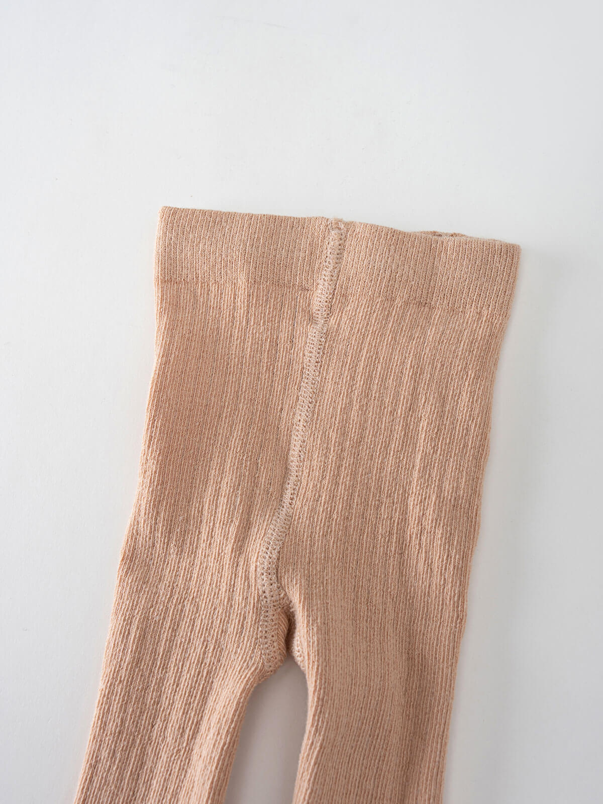 Baby Ribbed Tights - Clay