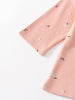 Pink baby sweater with small patterns on a light gray background Baby Printed Long Sleeve Tee - Autumn Harvest Rosehip Baby girl
