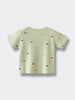 Baby Cotton Tee Shirt with Acorns Baby Printed Short Sleeve Tee - Little Acorn Sage Baby boy