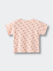Pink baby tee shirt with flower pattern Baby Printed Short Sleeve Tee - Wildflower Bouquet Pink Baby girl