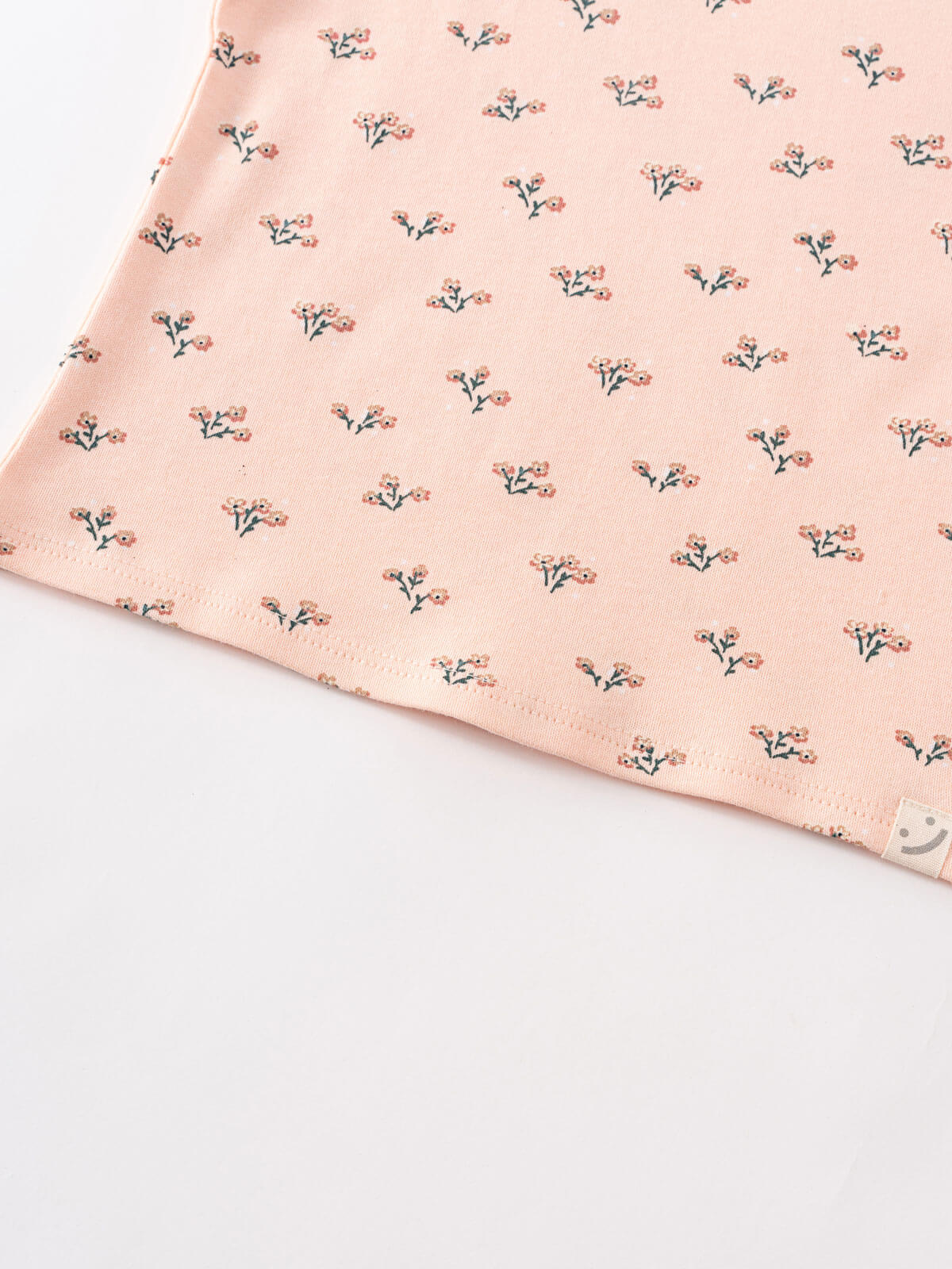 Pink baby tee shirt with flower pattern Baby Printed Short Sleeve Tee - Wildflower Bouquet Pink Baby girl