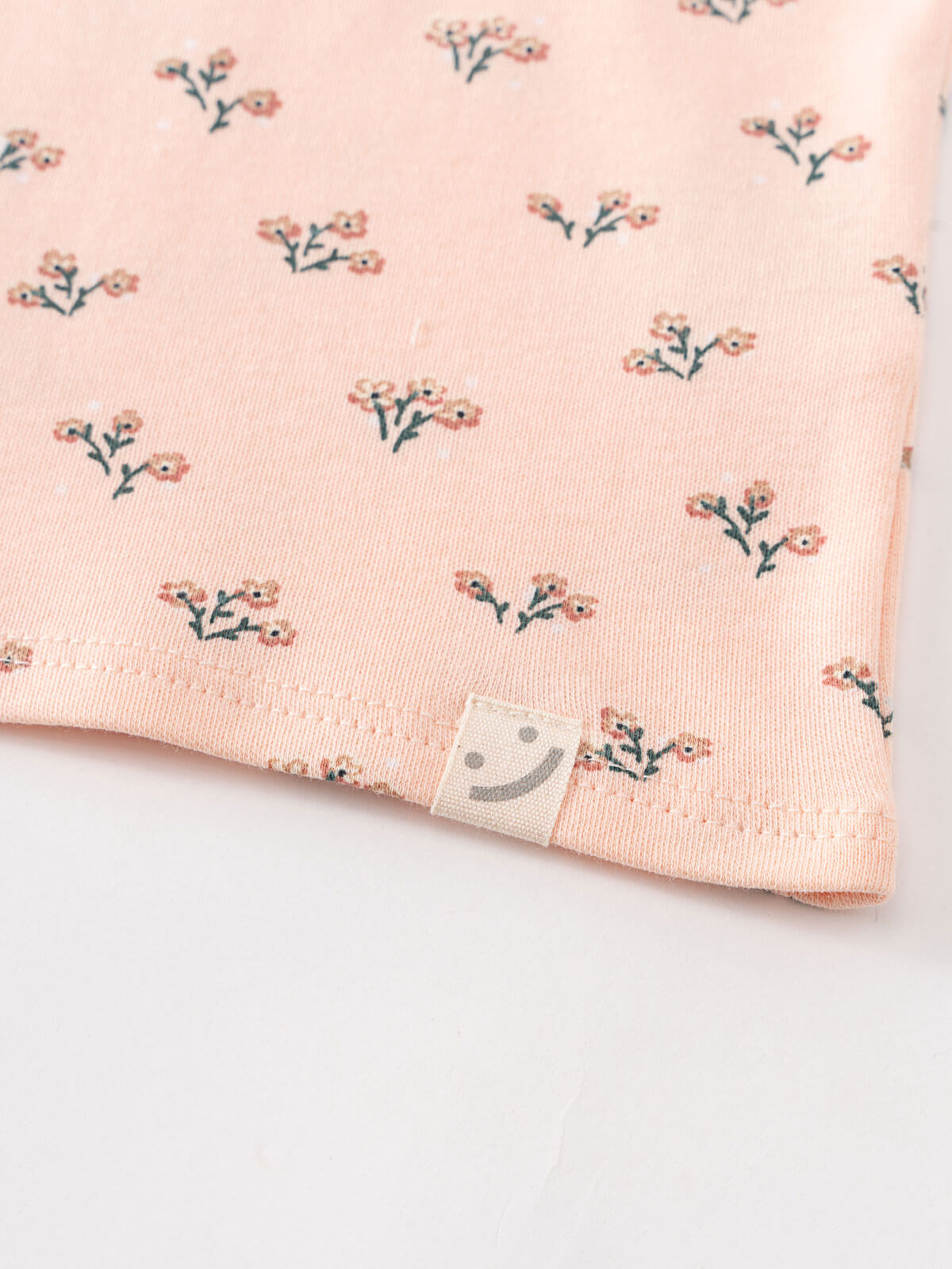 Pink baby tee shirt with flower pattern Baby Printed Short Sleeve Tee - Wildflower Bouquet Pink Baby girl