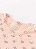 Pink baby tee shirt with flower pattern Baby Printed Short Sleeve Tee - Wildflower Bouquet Pink Baby girl