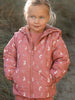 Printed Puffer Vest Jacket - Forest Gathering Rosehip