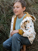 Printed Raincoat - Forest Adventure Ecru