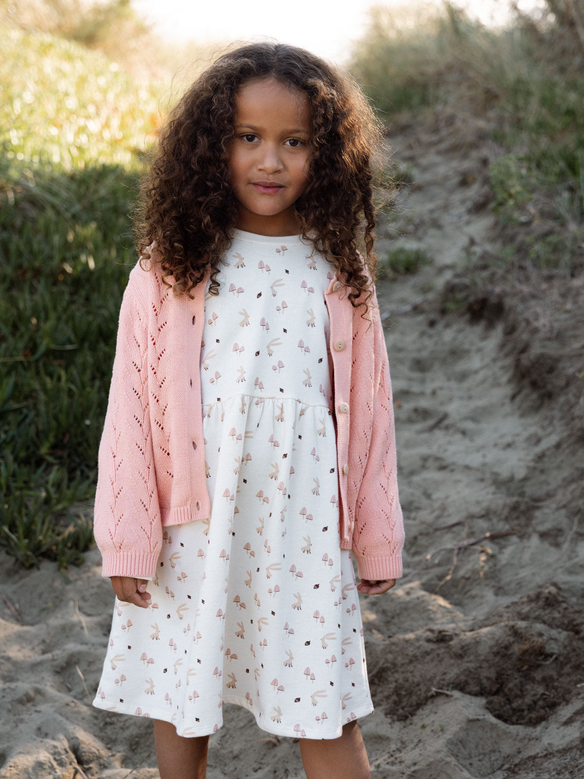 Sweatshirt Dress - Forest Gathering Ecru