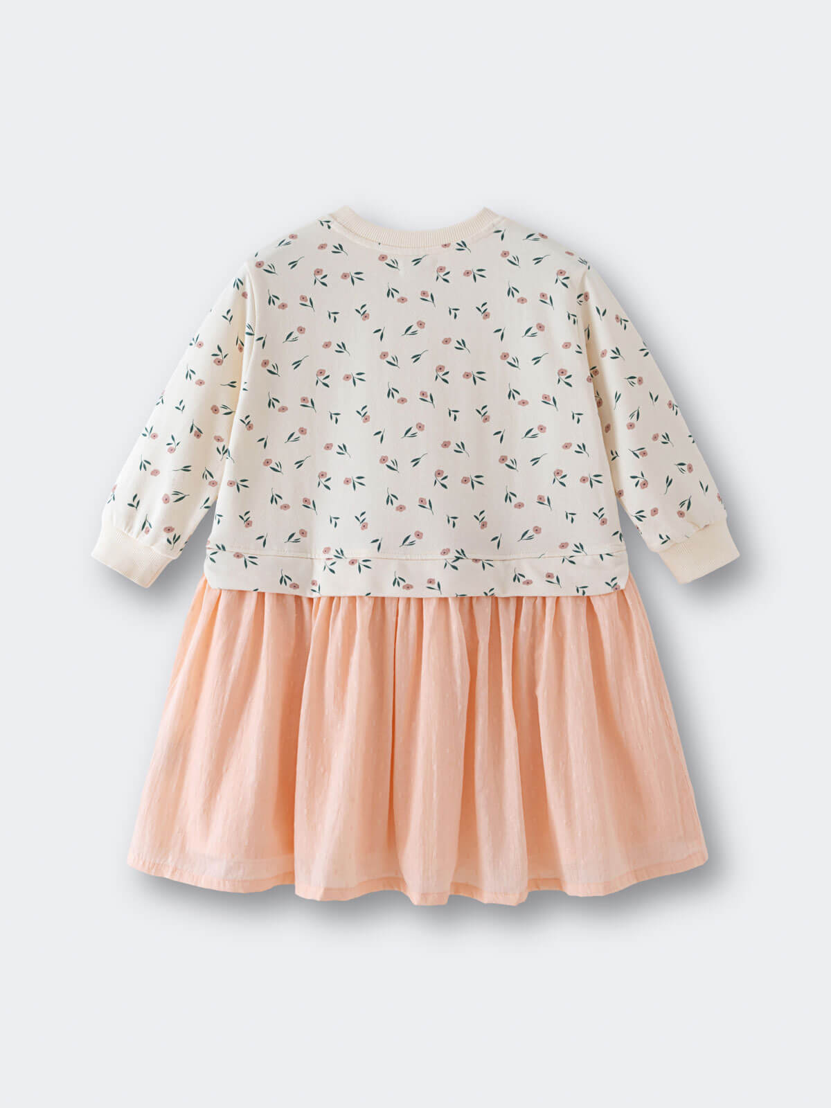 Contrast Sweatshirt Dress - Wild Meadow Ecru