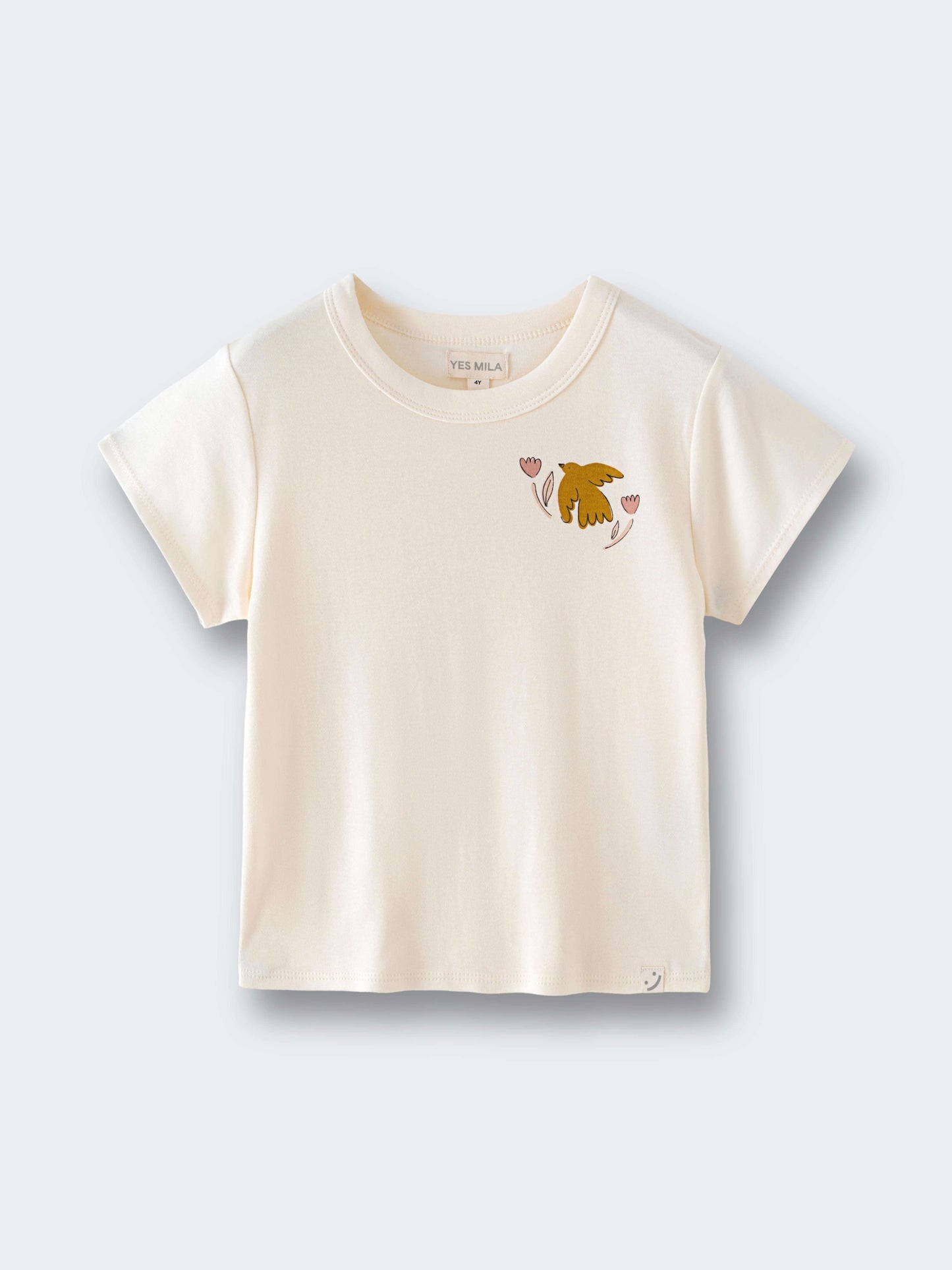 Feature Print Short Sleeve Tee - Bird And Blossom