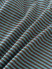 Close-up of brown and blue striped fabric with visible texture and folds Henley Long Sleeve Tee - Lake Boys