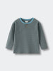 Striped long sleeve shirt with two buttons at the neckline Henley Long Sleeve Tee - Lake Boys