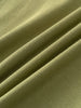 Close-up of olive green fabric with diagonal folds and texture Henley Short Sleeve Tee - Moss Boys
