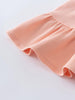Close-up of a pale pink jersey skirt sleeve with gathered elastic cuff Jersey Skirt - Mallow Girls
