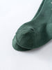 Close-up of a green ribbed sock toe on white background Kids Socks 3 Pack - Bunny Girls