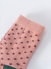 Pink ribbed sock with purple polka dots and green toe detail Kids Socks 3 Pack - Dove Girls