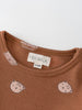 Long Sleeve Bodysuit - Cosy Bear Russet