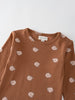 Long Sleeve Bodysuit - Cosy Bear Russet