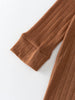 Pointelle Long Sleeve One Piece - Russet