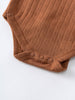 Pointelle Long Sleeve One Piece - Russet