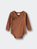 Pointelle Long Sleeve One Piece - Russet