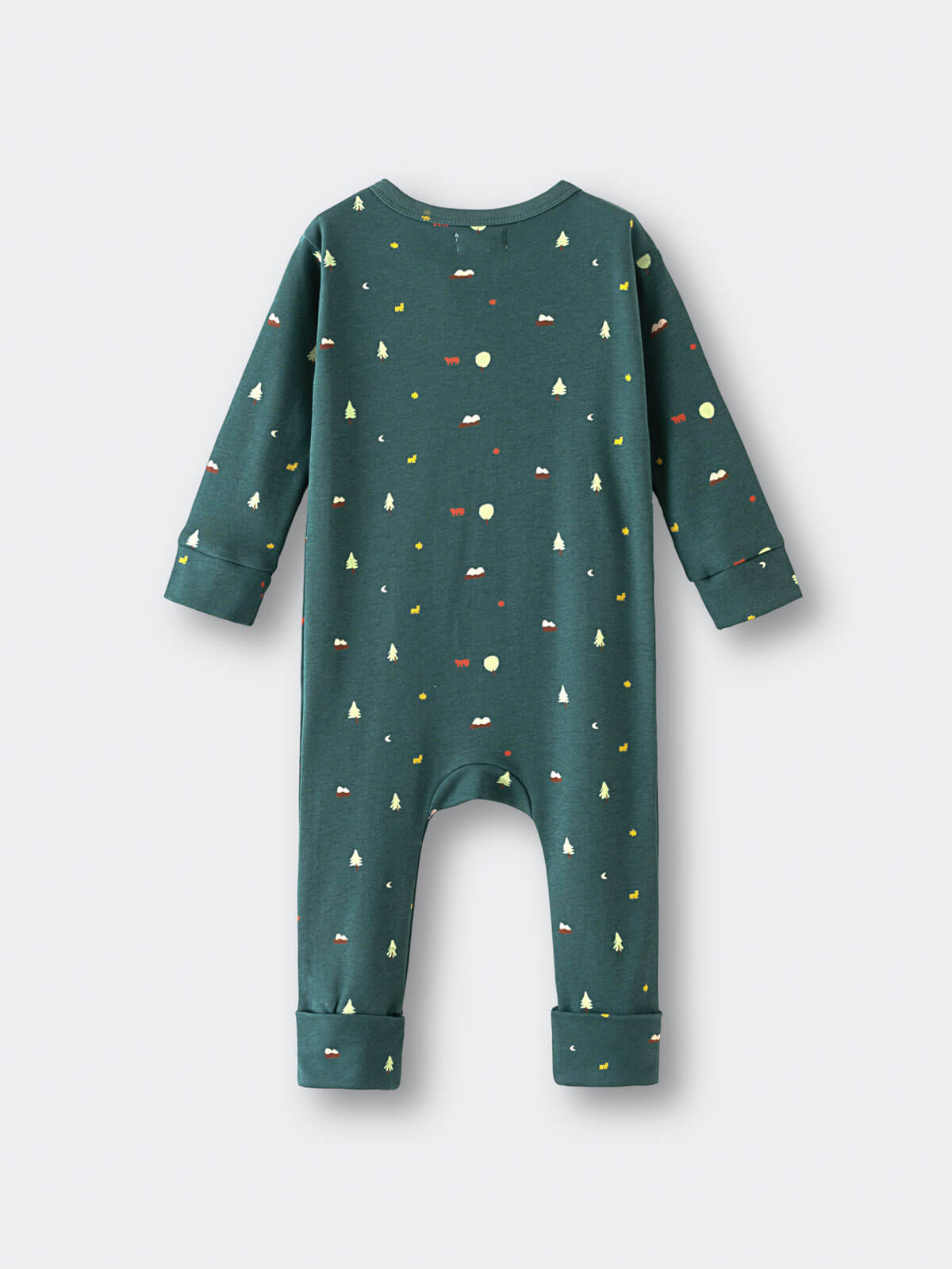 Printed Long Sleeve One Piece - Mountain View Balsam