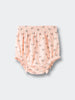 Baby bloomers in pale pink fabric with small floral print pattern Printed Bloomers - Wildflower Bouquet Pink Baby girl