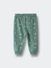 Green sweatpants with small tree and nature print pattern Printed Sweatpants - Mountain View Balsam Baby boy