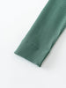 Close-up of ribbed sage green fabric leg cuff on white background Ribbed Leggings - Balsam Girls
