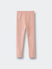 Pink ribbed leggings laid flat on a light gray surface Ribbed Leggings - Mallow Girls