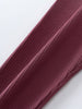 Close-up of burgundy ribbed fabric texture with vertical lines Ribbed Leggings - Plum Jam Girls