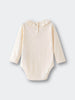 Ruffle Long Sleeve Bodysuit - Ecru