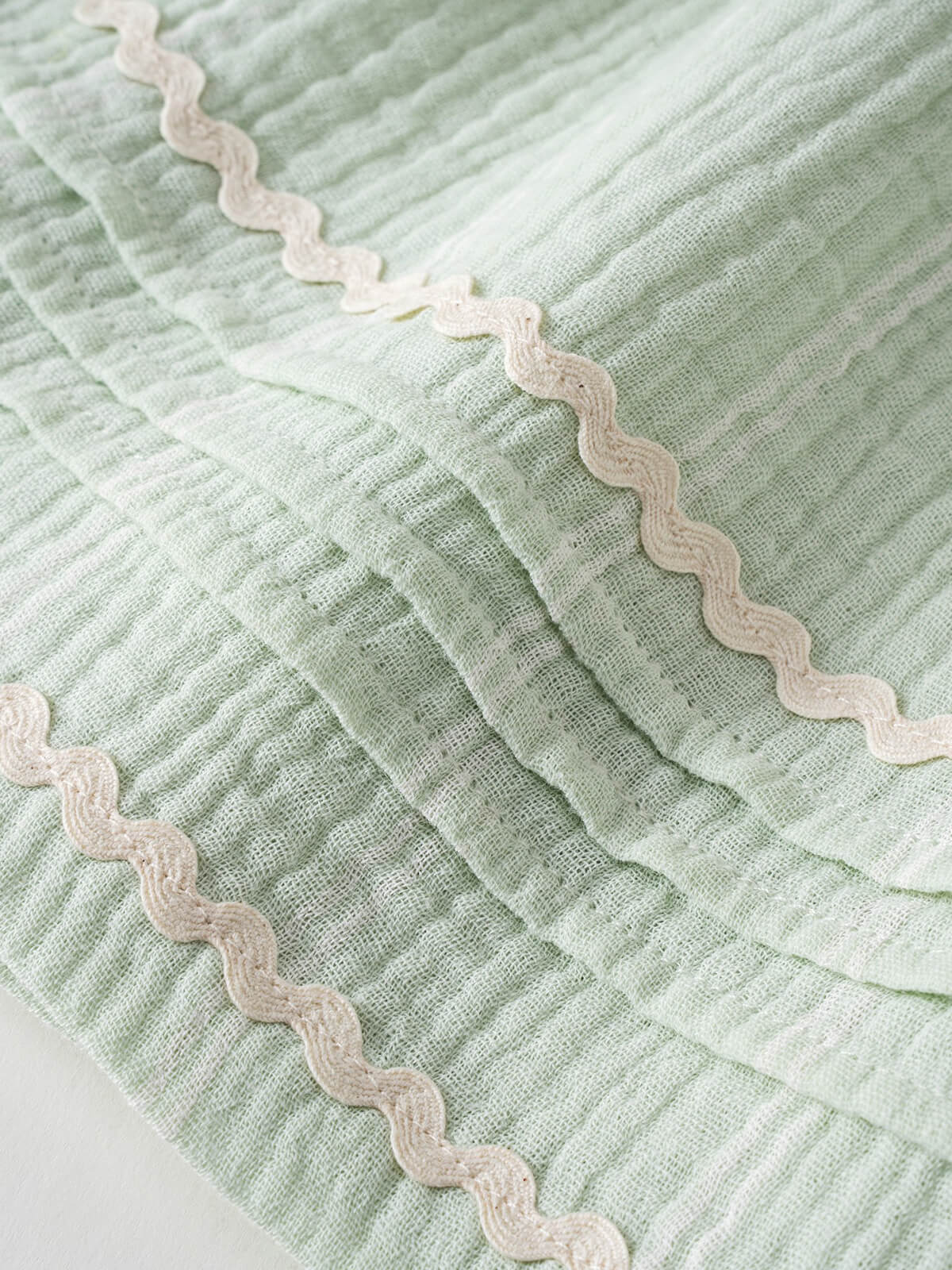Aurora Skirt - Light Green Stripe