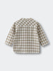 Plaid shirt on a light gray background Baby Check Shirt - Woven Check Baby boy