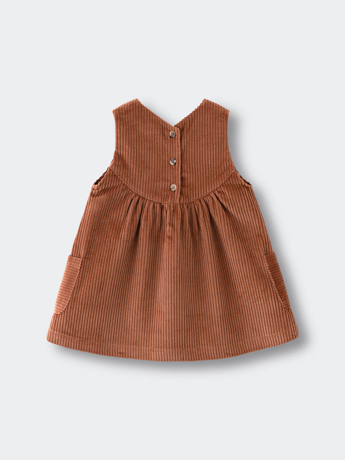 corduroy dress brown Baby Corduroy Dress - Russet