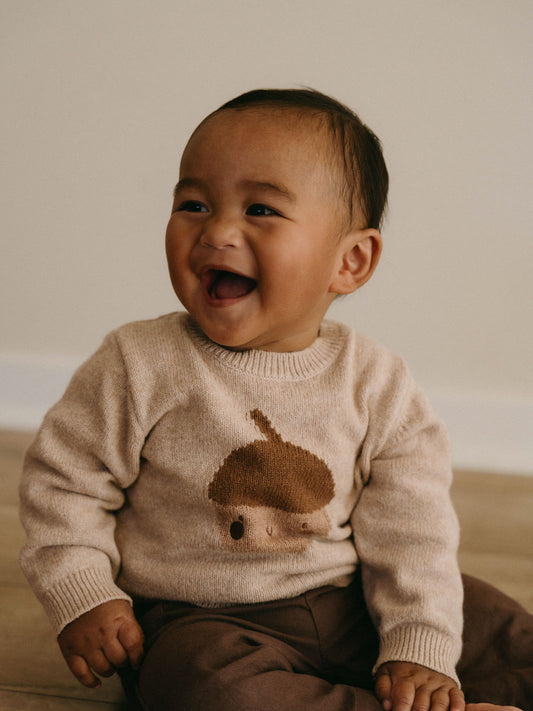 Baby Feature Print Jumper - Little Acorn