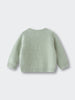 Light green knitted baby sweater laid flat on white background Baby Knit Jumper - Mint Baby boy