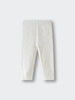 White leggings with small pastel floral print laid flat on a surface Baby Printed Leggings - Spring Bloom Baby girl