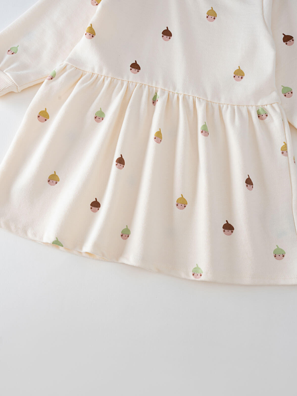 Baby Sweatshirt Dress - Little Acorn Ecru