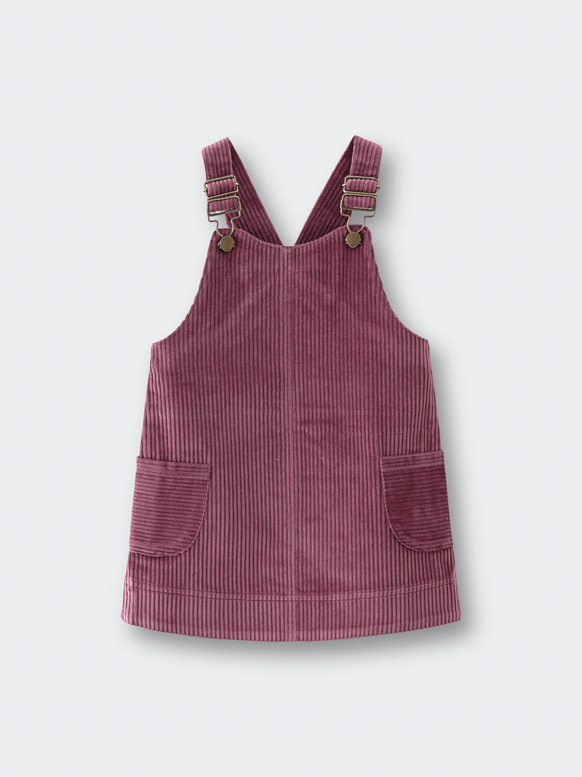 ladies cord pinafore dress Corduroy Pinafore Dress - Plum Jam