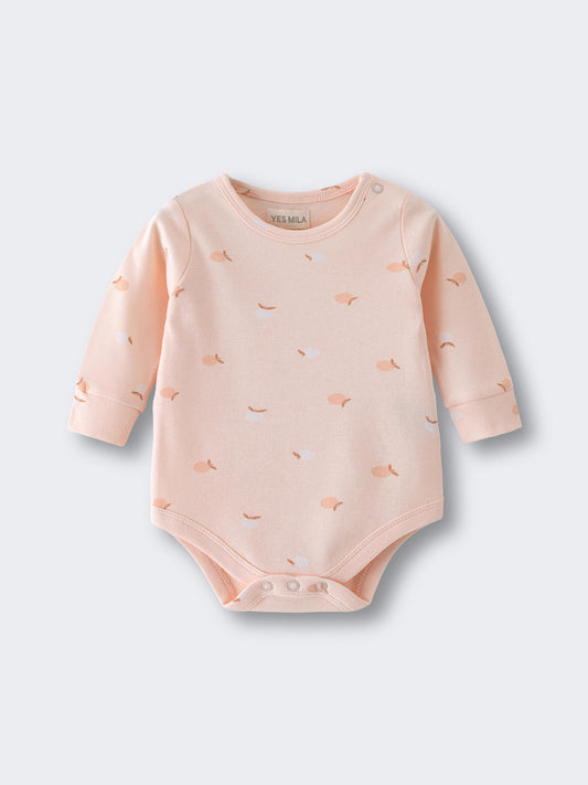 Ella Long Sleeve Bodysuit - Apples