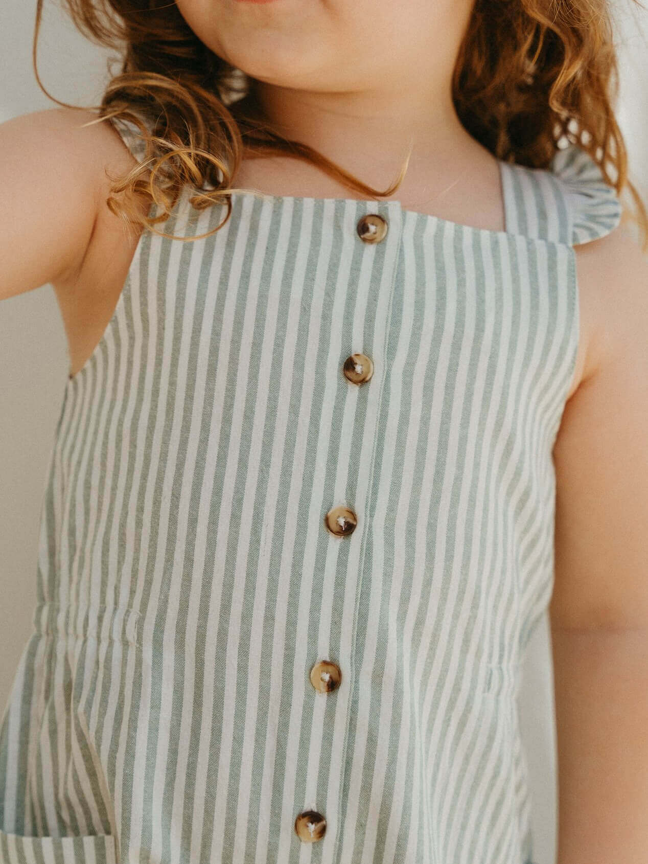 Ellie Playsuit - Mint Stripe